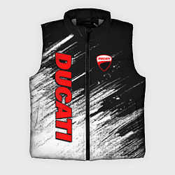 Мужской жилет Ducati - потертости краски, цвет: 3D-светло-серый