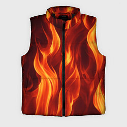 Мужской жилет Пламя огня, цвет: 3D-черный