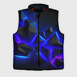 Мужской жилет Разлом плит из неона, цвет: 3D-красный