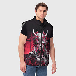 Мужской жилет Безумная демонесса, цвет: 3D-светло-серый — фото 2