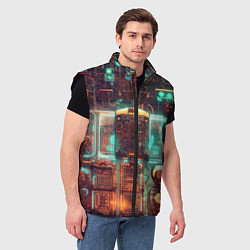Мужской жилет Светящиеся панели, цвет: 3D-черный — фото 2