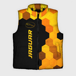 Мужской жилет Jaguar - gold gradient: по-вертикали, цвет: 3D-черный