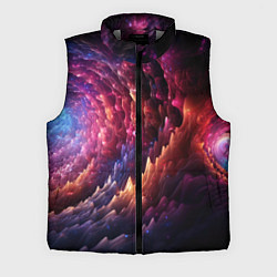 Мужской жилет Звездная космическая спираль, цвет: 3D-светло-серый