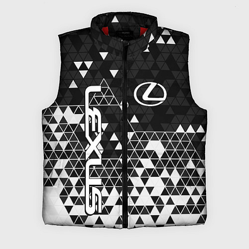 Мужской жилет Лексус - распад / 3D-Красный – фото 1