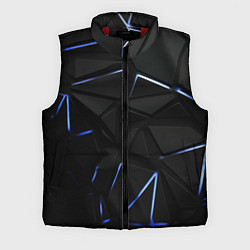 Мужской жилет Black texture neon line