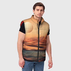 Мужской жилет Загадочная планета, цвет: 3D-красный — фото 2