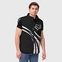 Мужской жилет Fox carbon line - white, цвет: 3D-светло-серый — фото 2
