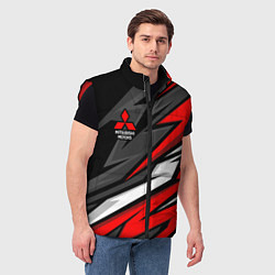 Мужской жилет Митсубиси - красный спортивный, цвет: 3D-красный — фото 2