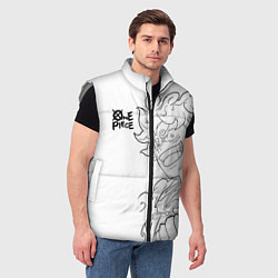 Мужской жилет Ван пис - Луффи гир 5, цвет: 3D-светло-серый — фото 2