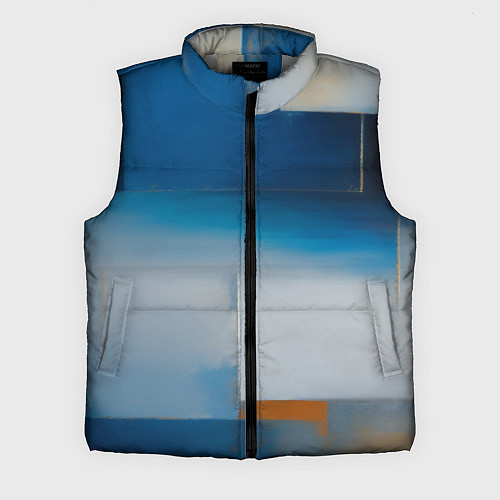 Мужской жилет Синяя палитра / 3D-Светло-серый – фото 1