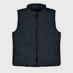 Мужской жилет Чёрно-синий паттерн, цвет: 3D-черный