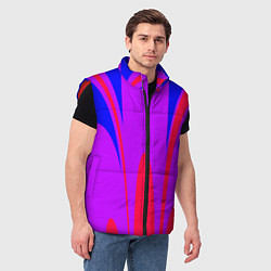 Мужской жилет Яркий цветной мотив, цвет: 3D-красный — фото 2