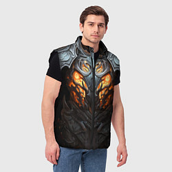Мужской жилет Огненный доспех рыцаря Dark Souls, цвет: 3D-черный — фото 2