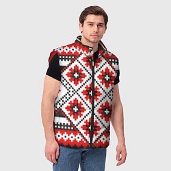Мужской жилет Удмурт мода, цвет: 3D-красный — фото 2