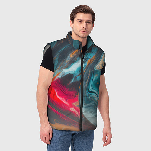 Мужской жилет Палитра масло / 3D-Светло-серый – фото 3