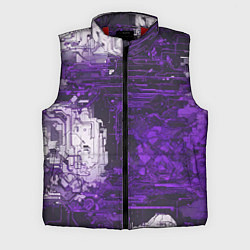 Мужской жилет Киберпанк заражение фиолетовое, цвет: 3D-красный