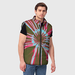 Мужской жилет Антисоциальность, цвет: 3D-светло-серый — фото 2