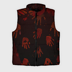 Мужской жилет Кровавые ладони, цвет: 3D-черный