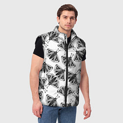 Мужской жилет Butterflies - gothic pattern, цвет: 3D-черный — фото 2