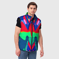 Мужской жилет Abstract mirror composition, цвет: 3D-черный — фото 2