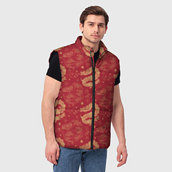 Мужской жилет The chinese dragon pattern, цвет: 3D-черный — фото 2