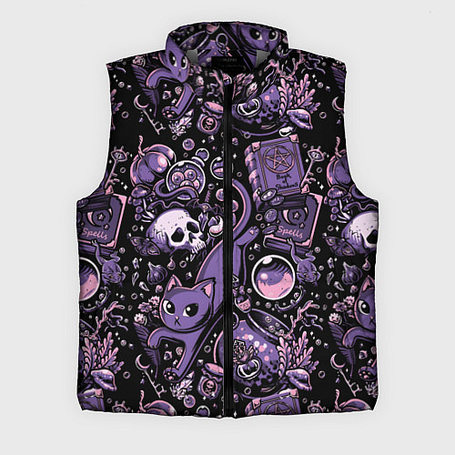 Мужской жилет Ведьминский паттерн / 3D-Светло-серый – фото 1