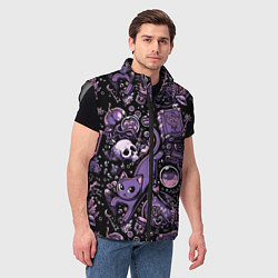 Мужской жилет Ведьминский паттерн, цвет: 3D-светло-серый — фото 2
