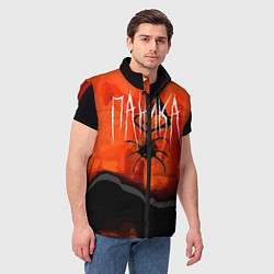 Мужской жилет Не паникуй, цвет: 3D-красный — фото 2
