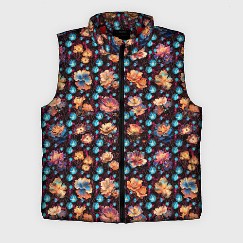 Мужской жилет Фантастические маки / 3D-Красный – фото 1