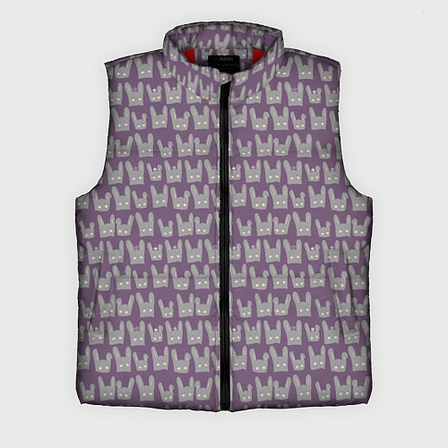 Мужской жилет Спящие зайки / 3D-Красный – фото 1