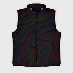 Мужской жилет Абстракция тёмные краски, цвет: 3D-светло-серый