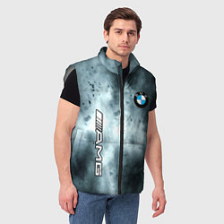 Мужской жилет Bmw смок текстура, цвет: 3D-светло-серый — фото 2