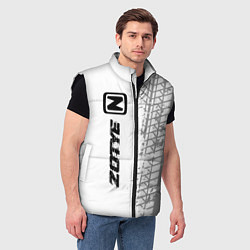 Мужской жилет Zotye speed на светлом фоне со следами шин: по-вер, цвет: 3D-черный — фото 2