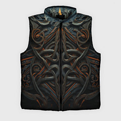 Мужской жилет Орнамент в викинг-стиле, цвет: 3D-черный