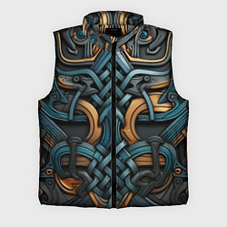 Мужской жилет Асимметричный узор в скандинавском стиле, цвет: 3D-светло-серый