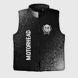 Мужской жилет Motorhead glitch на темном фоне вертикально, цвет: 3D-черный