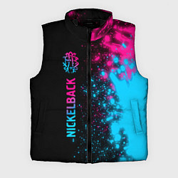 Мужской жилет Nickelback - neon gradient по-вертикали, цвет: 3D-черный