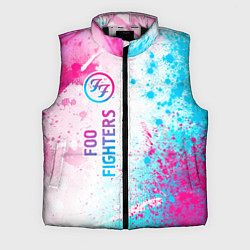 Мужской жилет Foo Fighters neon gradient style по-вертикали