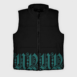 Мужской жилет Узоры на чёрном фоне, цвет: 3D-черный