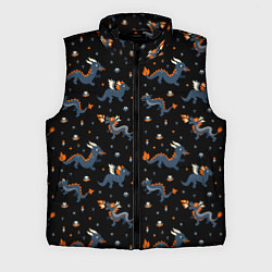 Мужской жилет Коллаж драконов