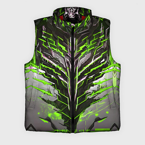 Мужской жилет Киберпанк доспех зелёный / 3D-Красный – фото 1