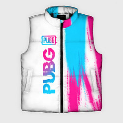 Мужской жилет PUBG neon gradient style по-вертикали, цвет: 3D-черный