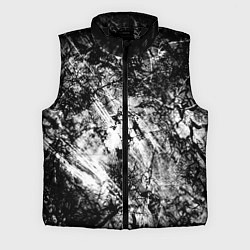 Мужской жилет Зимний лес узоры, цвет: 3D-черный