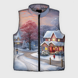 Мужской жилет Волшебство зимней природы, цвет: 3D-светло-серый