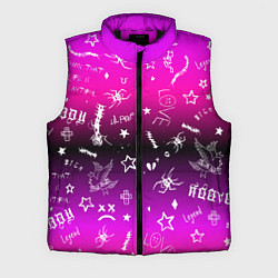 Мужской жилет Тату Лил Пипа на фиолетовом, цвет: 3D-черный
