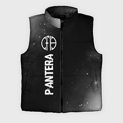 Мужской жилет Pantera glitch на темном фоне по-вертикали, цвет: 3D-черный