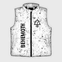 Мужской жилет Behemoth glitch на светлом фоне вертикально, цвет: 3D-черный