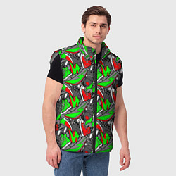 Мужской жилет Разноцветные кеды, цвет: 3D-светло-серый — фото 2