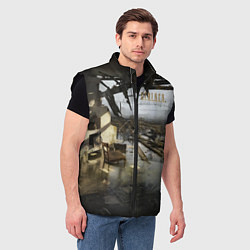 Мужской жилет STALKER 2 дом на болотах, цвет: 3D-черный — фото 2