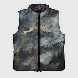 Мужской жилет Темно-серый мрамор, цвет: 3D-красный